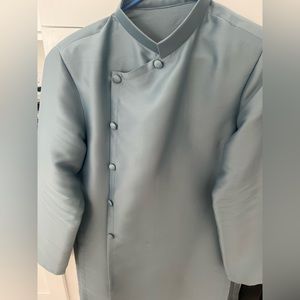 Men's Light Blue Áo Dài XL Without Flowery Embroidery